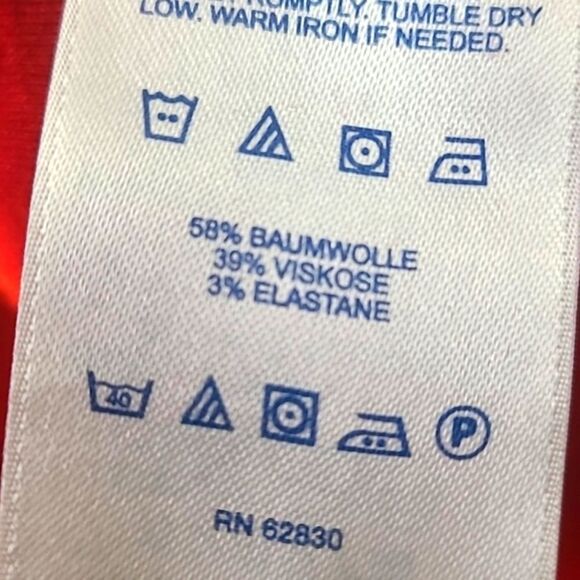 Land' End Red Longsleeve Sweater V-neckline Band Down the Side, Size 1X, 16W-18 - Picture 10 of 10